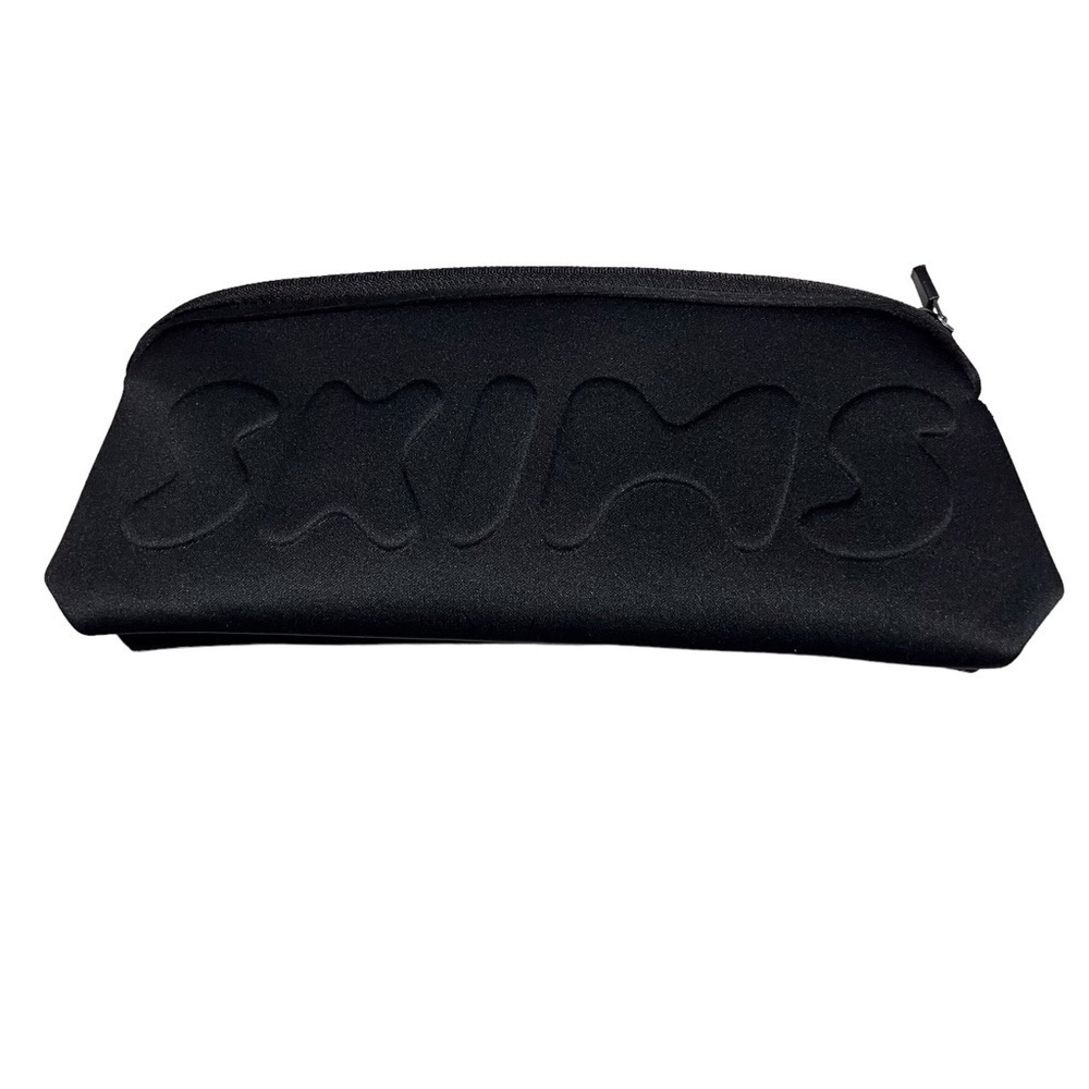 Skims Neoprene Waterproof Zip Pouch Bag Black Travel Toiletry Make Up Toiletry